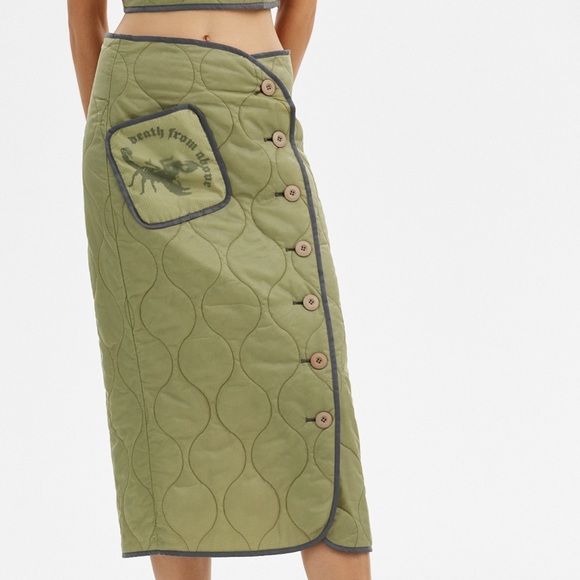 Hyein Seo Quilted Skirt IN BLACK - Picture 2 of 2